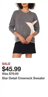 Nordstrom Star Detail Crewneck Sweater offer