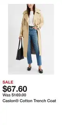 Nordstrom Caslon Cotton Trench Coat offer