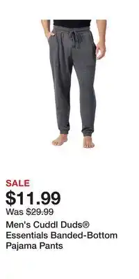 Kohl's Men's Cuddl Duds Essentials Banded-Bottom Pajama Pants offer