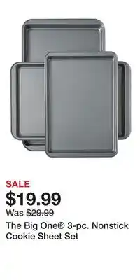 Kohl's The Big One 3-pc. Nonstick Cookie Sheet Set offer