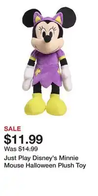 Kohl's Just Play Disney's Minnie Mouse Halloween Plush Toy offer