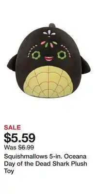 Kohl's Squishmallows 5-in. Oceana Day of the Dead Shark Plush Toy offer