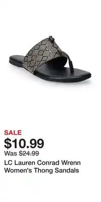 Kohl's LC Lauren Conrad Wrenn Women's Thong Sandals offer