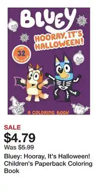 Kohl's Bluey: Hooray, It's Halloween! Children's Paperback Coloring Book offer