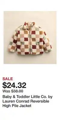 Kohl's Baby & Toddler Little Co. by Lauren Conrad Reversible High Pile Jacket offer