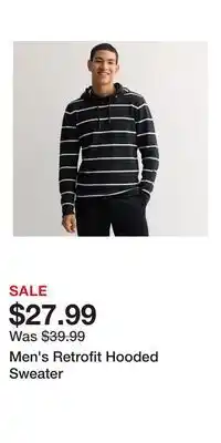 Kohl's Men's Retrofit Hooded Sweater offer
