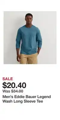 Kohl's Men's Eddie Bauer Legend Wash Long Sleeve Tee offer