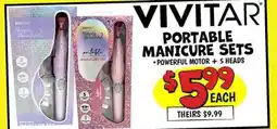 Ollie's VIVITAR PORTABLE MANICURE SETS offer