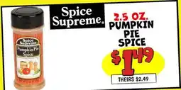 Ollie's Spice Supreme Pumpkin Pie Spice offer
