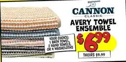 Ollie's CANNON CLASSIC AVERY TOWEL ENSEMBLE offer