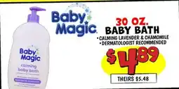 Ollie's Baby Magic BABY BATH offer