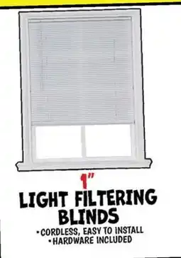 Ollie's 1 LIGHT FILTERING BLINDS offer