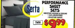 Ollie's Serta FULL PERFORMANCE SHEET SET offer
