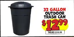 Ollie's 32 GALLON OUTDOOR TRASH CAN offer