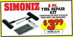 Ollie's SIMONIZ 8 PC. TIRE REPAIR KIT offer