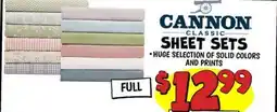 Ollie's CANNON CLASSIC SHEET SETS offer