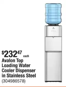 The Home Depot Avalon Top Loading Water Cooler Dispenser in Stainless Steel offer