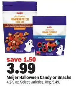 Meijer Meijer Halloween Candy or Snacks offer