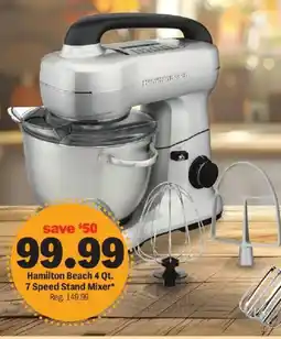 Meijer Hamilton Beach 4 Qt. 7 Speed Stand Mixer offer