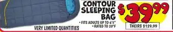 Ollie's CONTOUR SLEEPING BAG offer