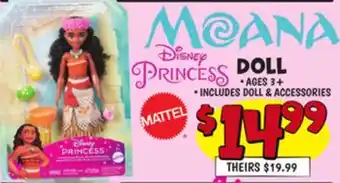 Ollie's MOANA DOLL offer