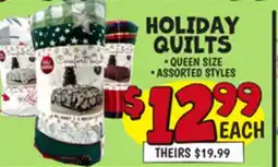 Ollie's HOLIDAY QUILTS offer