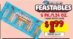 Ollie's 5 PK./1.24 OZ. MR. BEAST FEASTABLES offer
