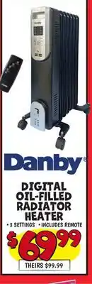 Ollie's DANBY DIGITAL OIL-FILLED RADIATOR HEATER offer