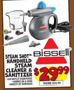 Ollie's BISSELL STEAM SHOT HANDHELD STEAM CLEANER & SANITIZER offer