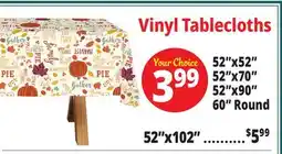 Ocean State Job Lot Vinyl Tablecloths offer