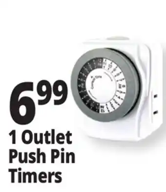 Ocean State Job Lot 1 Outlet Push Pin Timers offer