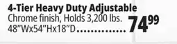 Ocean State Job Lot 4-Tier Heavy Duty Adjustable offer