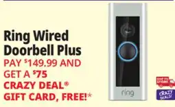 Ocean State Job Lot Ring Wired Doorbell Plus Satin Nickel offer