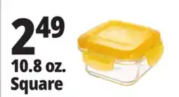 Ocean State Job Lot 10.8 oz. Square Glass Food Storage offer