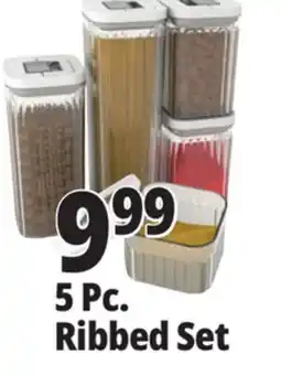 Ocean State Job Lot 5 Pc. Ribbed Set offer