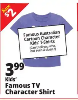 Ocean State Job Lot Kids' Famous TV Character Shirt offer