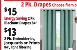 Ocean State Job Lot 2 Pk. Drapes offer