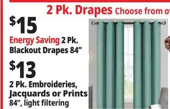 Ocean State Job Lot 2 Pk. Drapes offer