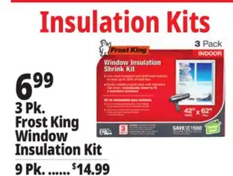 Ocean State Job Lot 3 Pk. Frost King Window Insulation Kit offer