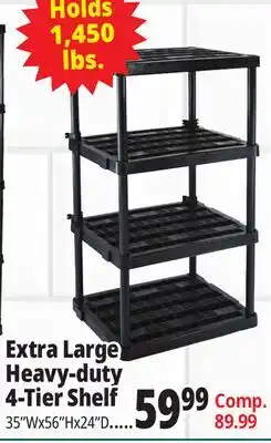 Ocean State Job Lot Extra Large Heavy-duty 4-Tier Shelf offer