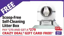 Ocean State Job Lot Laresar Pets Scoop-Free Self Cleaning Litter Box White/Gray offer