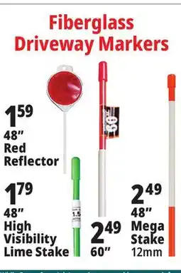 Ocean State Job Lot Fiberglass Driveway Markers offer