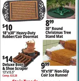 Ocean State Job Lot 18x30 Heavy-Duty Rubber/Coir Doormat offer