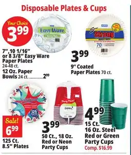 Ocean State Job Lot Disposable Plates & Cups offer