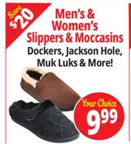 Ocean State Job Lot Men's & Women's Slippers & Moccasins offer