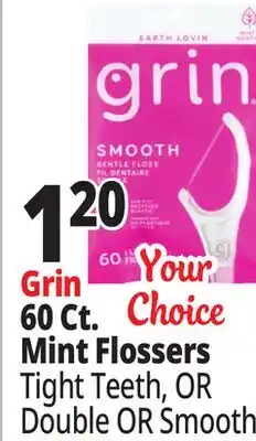 Ocean State Job Lot Grin Minty Double Flossers 60 Count offer