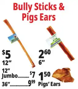 Ocean State Job Lot Bully Sticks & Pigs Ears offer