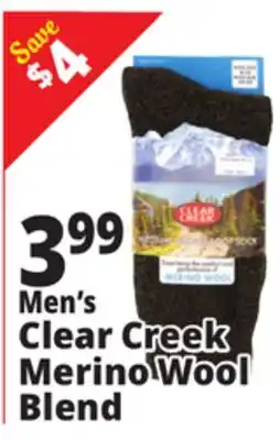 Ocean State Job Lot Clear Creek Men's Merino Wool Boot Socks offer