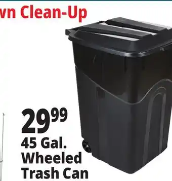 Ocean State Job Lot 45 Gallon Wheeled Trash Can offer