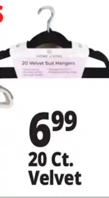 Ocean State Job Lot HomeLiving Velvet Suit Hangers 20 Count offer